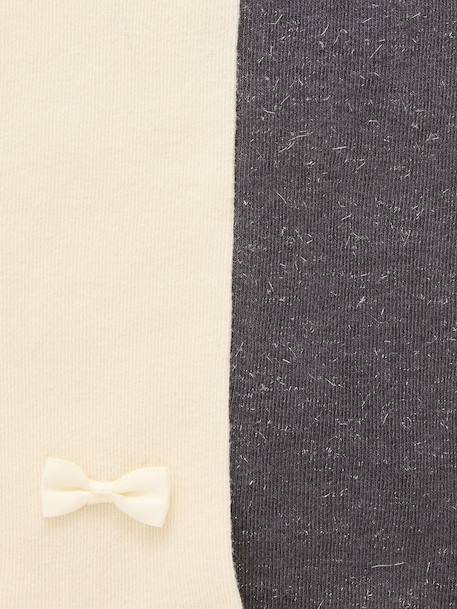 Pack of 2 pairs of girls' party tights ecru - vertbaudet enfant 