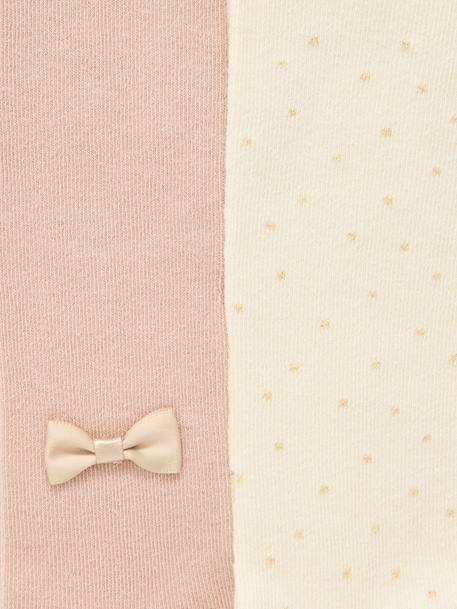 Lot de 2 paires de collants Noël bébé fille écru - vertbaudet enfant 