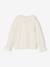 Tee-shirt fille col broderie anglaise écru - vertbaudet enfant 