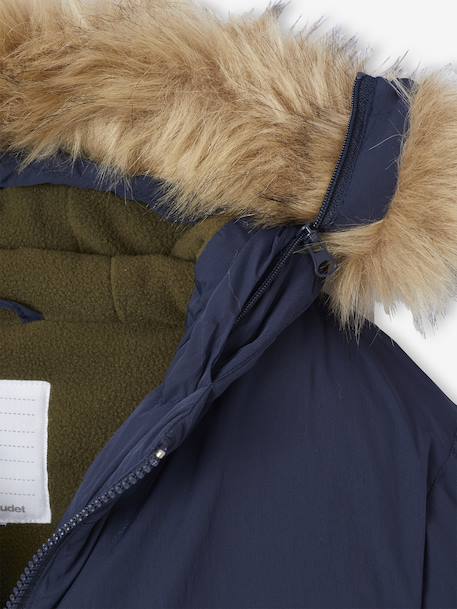 Hooded Parka for Boys navy blue - vertbaudet enfant 