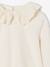 Girl's t-shirt with English embroidery collar ecru - vertbaudet enfant 