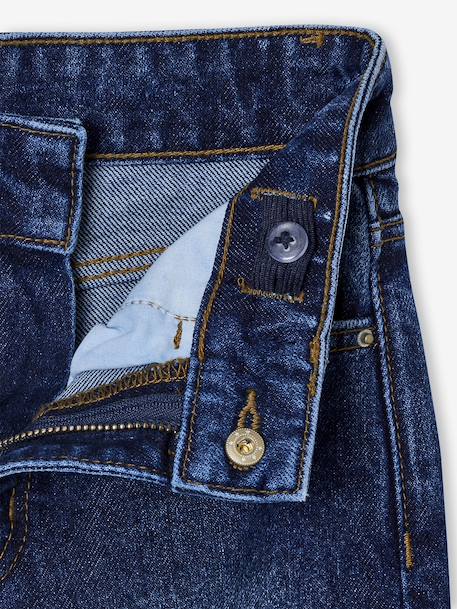 Wide-Leg MorphologiK Jeans for Girls, Medium Hip deep blue+light blue+medium blue - vertbaudet enfant 