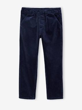 Garçon-Pantalon en velours côtelé garçon facile à enfiler