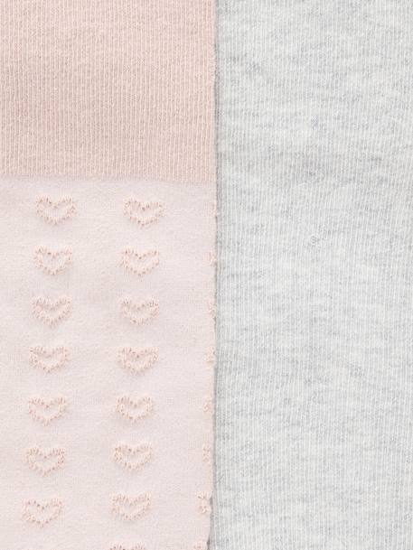 Pack of 2 pairs of baby girl's tights nude pink - vertbaudet enfant 