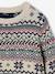 Round Neck Jacquard Jumper for Boys printed white - vertbaudet enfant 