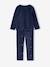 Pyjama velours Noël garçon haut imprimé bas rayé marine - vertbaudet enfant 