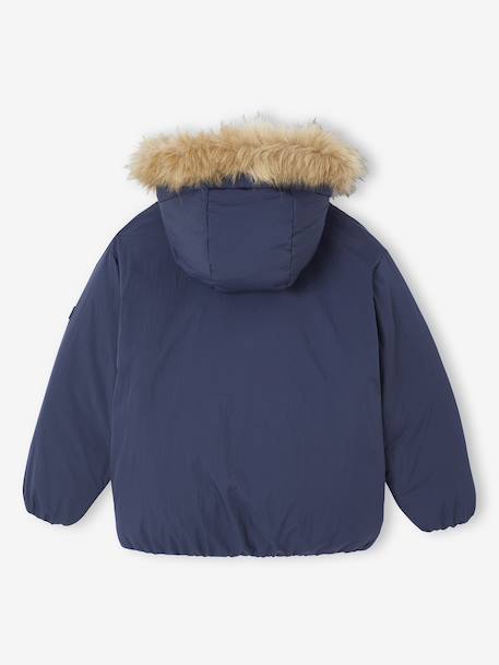Hooded Parka for Boys navy blue - vertbaudet enfant 