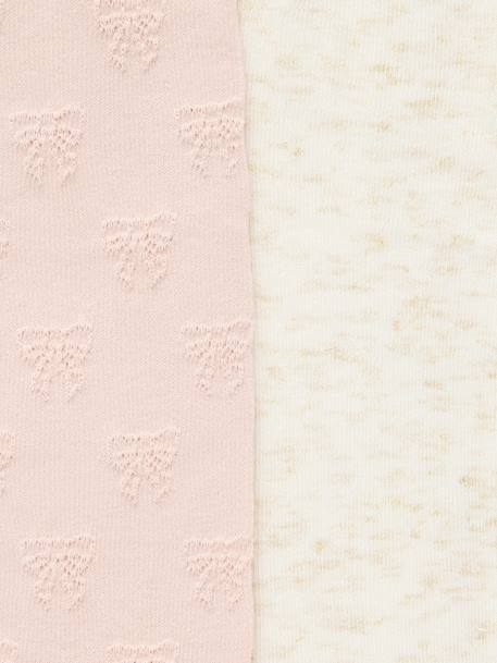 Lot de 2 paires de collants fille spécial fêtes rose pâle - vertbaudet enfant 