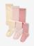 Lot de 3 collants bébé maille beige+Blanc/rose clair/gris chiné+écru+vieux rose - vertbaudet enfant 