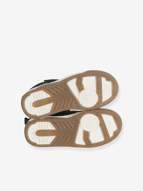 Baskets enfant garçon synthétique fourrées élastiquées et scratch marron - vertbaudet enfant 
