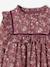 Dress in floral print flannel for girls plum - vertbaudet enfant 