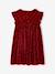 Christmas Dress with Smooth Velour Bow for Girls red - vertbaudet enfant 