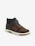 Lined Synthetic Trainers with Elasticated Laces and Hook-&-Loop Fasteners, for Boys brown - vertbaudet enfant 