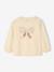 T-shirt bébé manches longues avec noeud en tulle vanille - vertbaudet enfant 