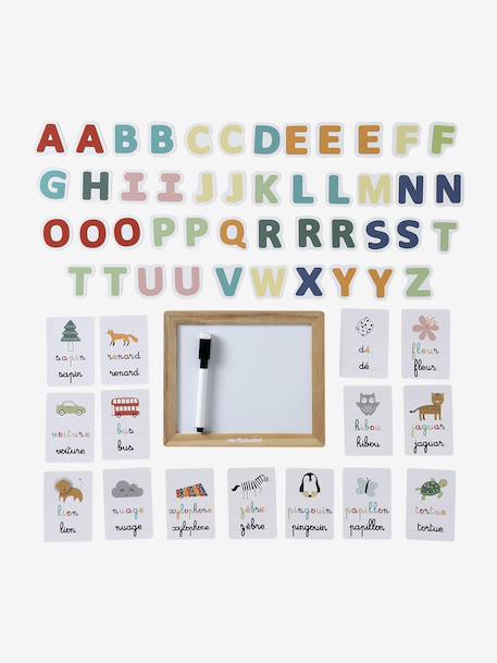 Learning Letters Blackboard in FSC® Wood white - vertbaudet enfant 