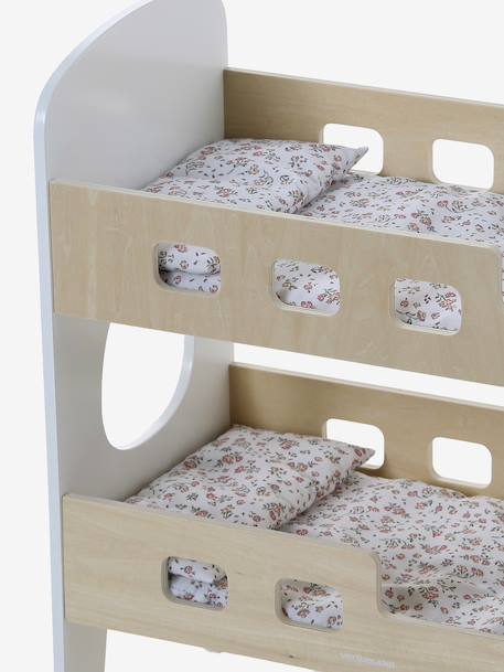 Bunk Bed in FSC® Wood for Baby Dolls white - vertbaudet enfant 