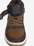 Lined Synthetic Trainers with Elasticated Laces and Hook-&-Loop Fasteners, for Boys brown - vertbaudet enfant 