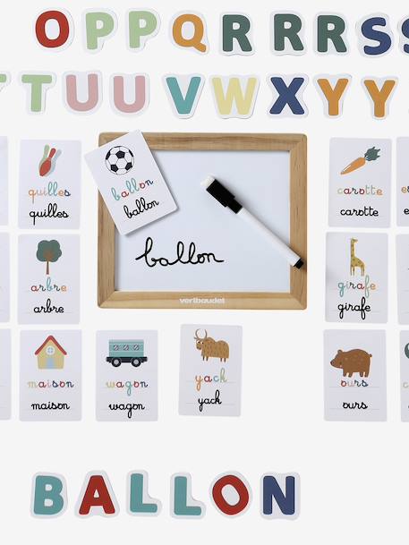 Learning Letters Blackboard in FSC® Wood white - vertbaudet enfant 