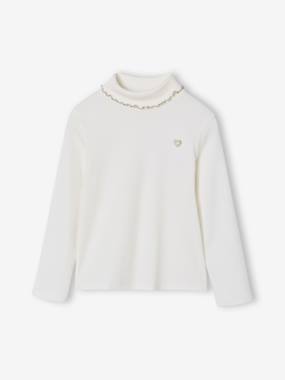 Fille-Lot de 2 sous-pulls en côtes fille