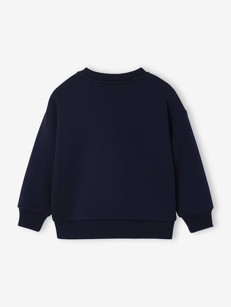 Printed Christmas Sweatshirt for Boys navy blue - vertbaudet enfant 