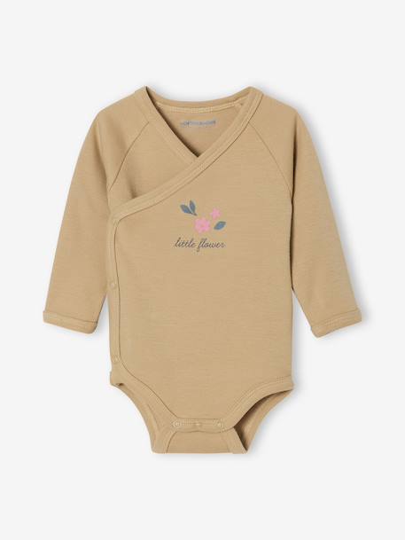 Set of 3 Items for Newborns: 1 Sleepsuit + 2 Bodysuits ecru - vertbaudet enfant 