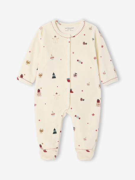 Ensemble 3 pièces bébé coffret cadeau Noël écru - vertbaudet enfant 