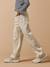Girl's straight-leg jeans by CYRILLUS ecru - vertbaudet enfant 