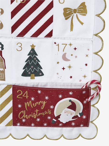 Fabric garland advent calendar golden beige - vertbaudet enfant 