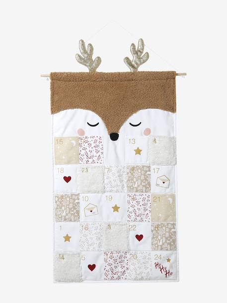 Sherpa Reindeer Advent Calendar golden beige - vertbaudet enfant 