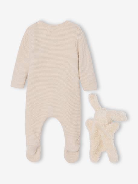 2-Piece Set for Newborns: Jumpsuit + Beanie marl beige - vertbaudet enfant 