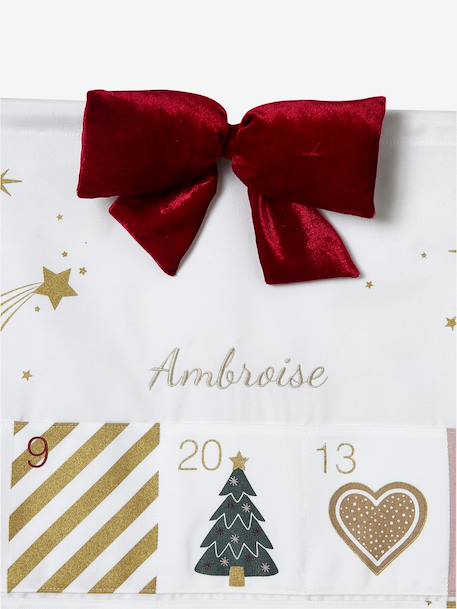 Fabric garland advent calendar golden beige - vertbaudet enfant 