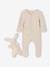 Ensemble naissance combinaison + doudou beige chiné - vertbaudet enfant 
