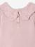 Ensemble naissance barboteuse en tricot et collants mauve - vertbaudet enfant 