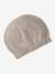 Ensemble naissance bonnet, moufles et chaussons et son pochon personnalisable beige chiné+blanc - vertbaudet enfant 