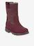 Girls' MAXINE TEX FRODDO boots blush+bordeaux red - vertbaudet enfant 