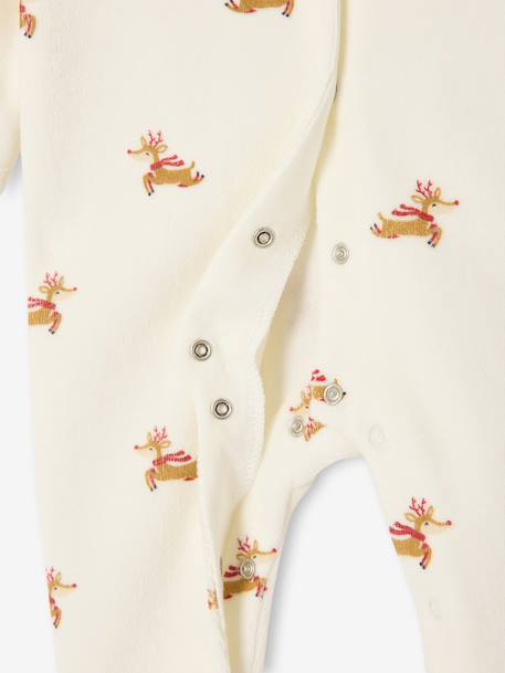 Ensemble bébé noël pyjama bonnet mixte capsule fratrie écru - vertbaudet enfant 