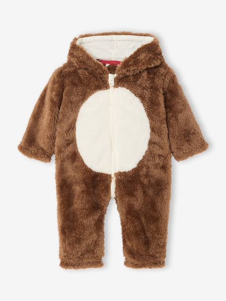 Reindeer Onesie for Newborns pecan nut - vertbaudet enfant 
