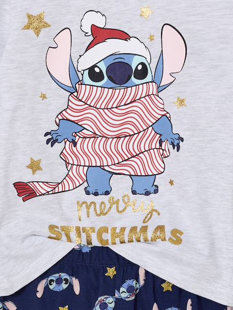 Girls' Disney LILO & STITCH Christmas pyjamas navy blue - vertbaudet enfant 