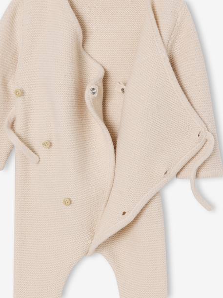 2-Piece Set for Newborns: Jumpsuit + Beanie marl beige - vertbaudet enfant 