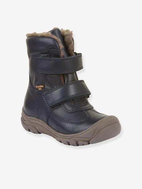 Boys' LINZ WOOL TEX HIGH FRODDO boots blue+blush+night blue - vertbaudet enfant 
