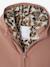 Pramsuit Lined in Faux Leopard Fur for Newborns dusky pink - vertbaudet enfant 