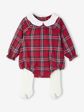 Ensemble bébé Noël barboteuse flanelle et collant collab vertbaudet x Envie de Fraise - vertbaudet enfant Bébé-Ensemble bébé Noël barboteuse flanelle et collant collab vertbaudet x Envie de Fraise