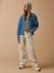 Girl's straight-leg jeans by CYRILLUS ecru - vertbaudet enfant 