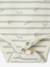 Pack of 2 Bodysuits in Interlock, 1 Striped + 1 Plain, for Newborns beige - vertbaudet enfant 