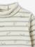 Pack of 2 Bodysuits in Interlock, 1 Striped + 1 Plain, for Newborns beige - vertbaudet enfant 