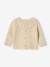 Fancy Knit Newborn Cardigan with Frilled Collar marl beige - vertbaudet enfant 