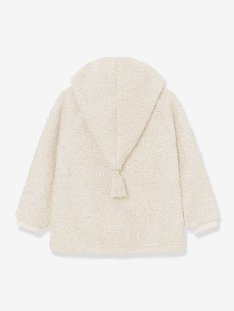 Teddy fleece jacket MATLIFF for children MINI A TURE ecru - vertbaudet enfant 