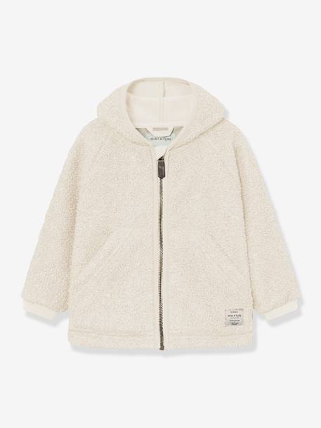 Teddy fleece jacket MATLIFF for children MINI A TURE ecru - vertbaudet enfant 