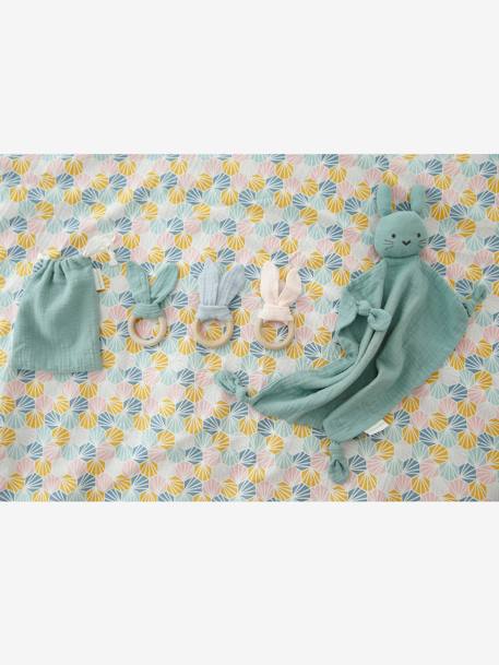 Baby Comforter Toy + Round Rattle Green/Multi+Yellow - vertbaudet enfant 