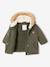 Parka + doudoune fine bébé 3 en 1 olive+vieux rose - vertbaudet enfant 